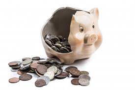 Broken piggy bank loan